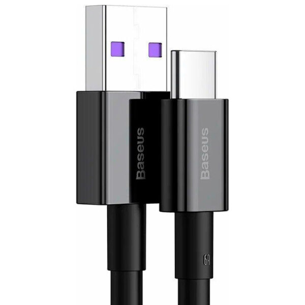 Cablu pentru telefon Baseus CATYS-01 USB Type-A/ USB Type-C Black  photo 2