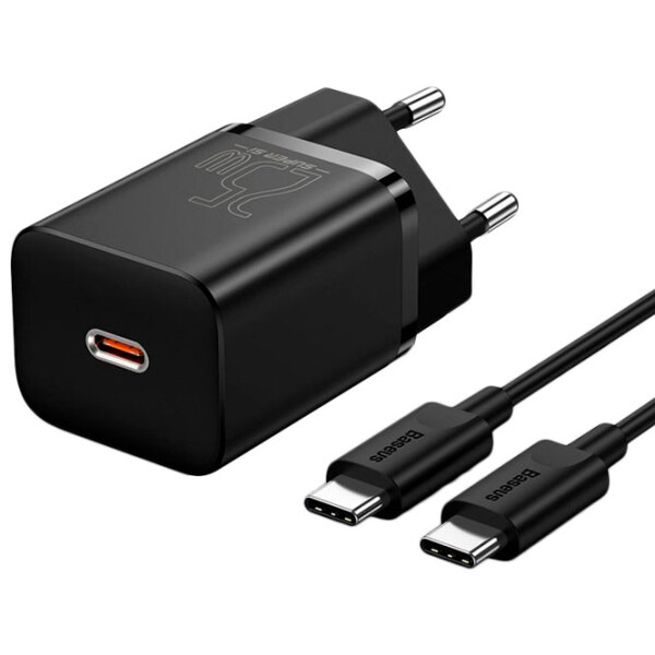 Încărcător de rețea Baseus TZCCSUP-L01 (25 W) Black 3 A / Black photo 3