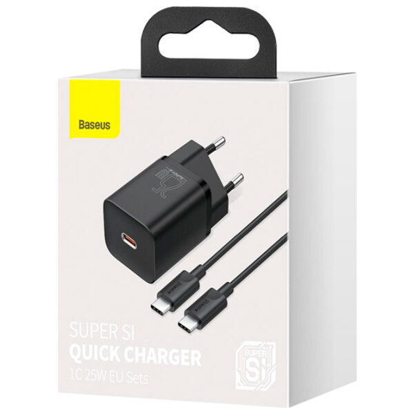 Încărcător de rețea Baseus TZCCSUP-L01 (25 W) Black 3 A / Black photo 5