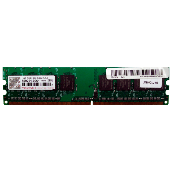 Оперативная память 1 ГБ Transcend 91818-001 DIMM, DDR2, 800 МГц photo 1
