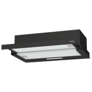 Hotă Gorenje TH 60E3 B Black 60 cm, Recirculare, 350 m³/h