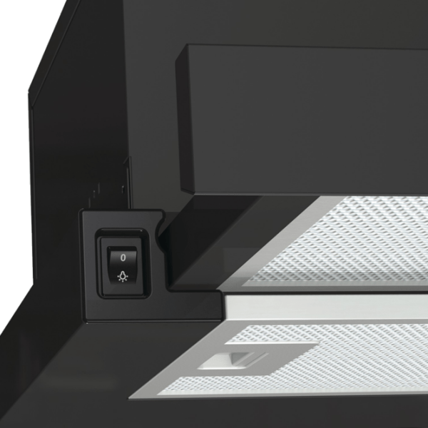 Hotă Gorenje TH 60E3 B Black 60 cm, Recirculare, 350 m³/h photo 4