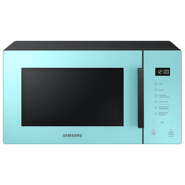 Cuptor cu microunde Samsung MG23T5018AN/ BW Mint Cu grill, 23 l, 800 W photo 1