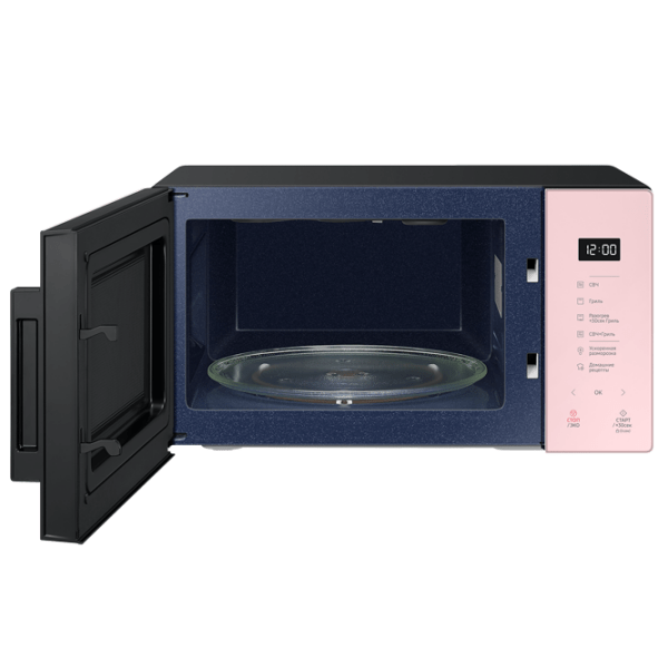 Cuptor cu microunde Samsung MG23T5018AP/ BW Pink Cu grill, 23 l, 800 W photo 4
