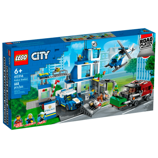 Конструктор LEGO Полицейский участок Синий Количество деталей 668 шт., 6+ photo 1