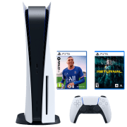 Consolă pentru jocuri Sony PlayStation 5 + Fifa 22 + Returnal + PL PS plus 365 days White SSD 825 GB, RAM 16 GB