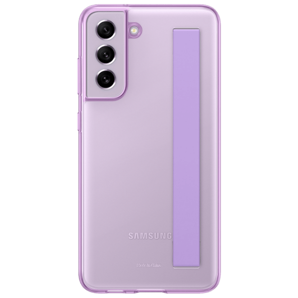 Husă pentru smartphone Samsung Galaxy S21 FE (EF-XG990CVEGUS) Lavender Purple Samsung, PC, Clear Slim Strap photo 1