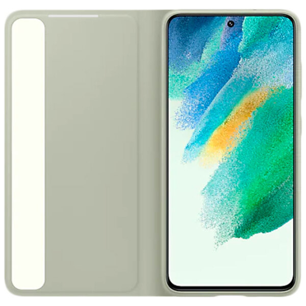 Husă pentru smartphone Samsung Galaxy S21 FE (EF-ZG990CMEGWW) Olive Green Samsung, PC, Smat Clear View photo 3