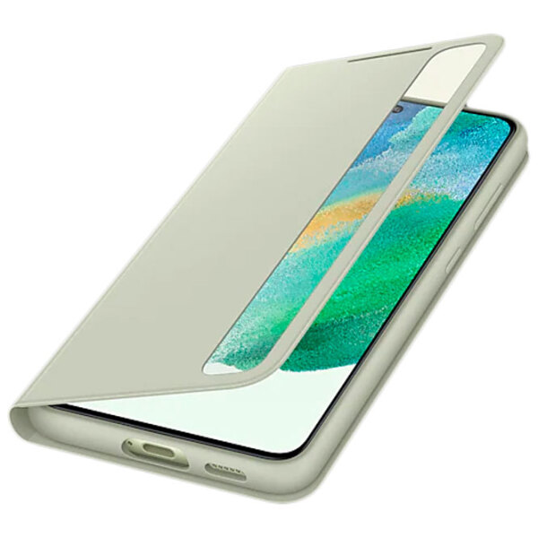 Husă pentru smartphone Samsung Galaxy S21 FE (EF-ZG990CMEGWW) Olive Green Samsung, PC, Smat Clear View photo 4