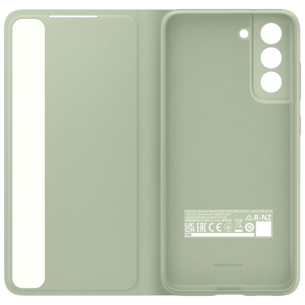 Husă pentru smartphone Samsung Galaxy S21 FE (EF-ZG990CMEGWW) Olive Green Samsung, PC, Smat Clear View photo 5