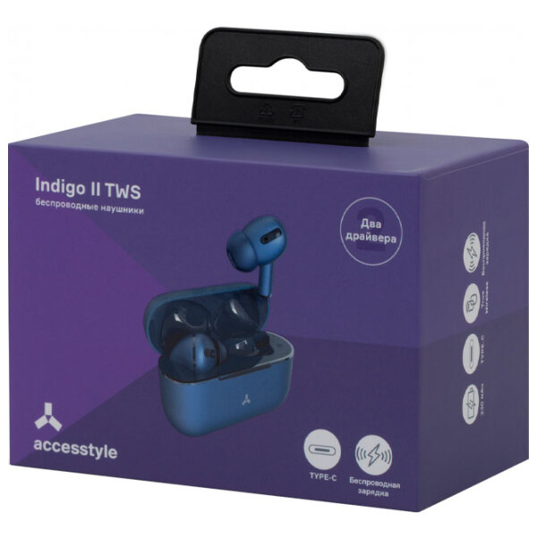Căști Accesstyle Indigo II TWS Blue Fără fir / Sport / In ear photo 4