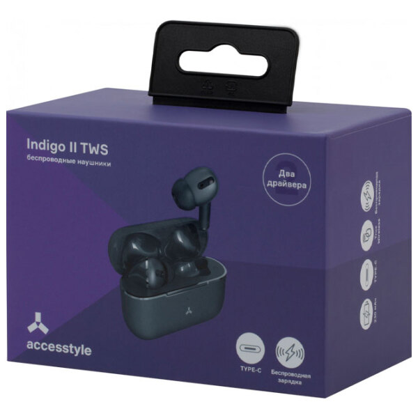 Căști Accesstyle Indigo II TWS Black Fără fir / Sport / In ear photo 4