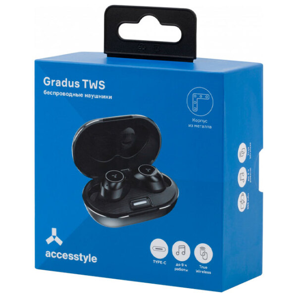 Căști Accesstyle Gradus TWS Black Fără fir / Sport / In ear photo 6