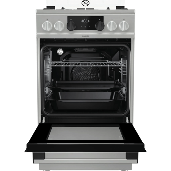 Плита Gorenje KS 5351 XF Нержавеющая сталь Тип плиты: Газовая, 70 л, Тип духовки: Электрическая photo 5