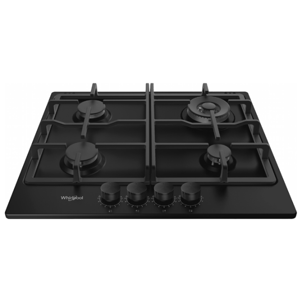Plită încorporabilă pe gaz Whirlpool TGML 661 NB Black Oțel emailat, Gratare: Fontă photo 2