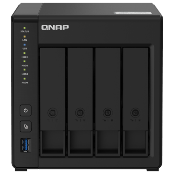 Сетевое хранилище QNAP TS-451D2 Черный  photo 1
