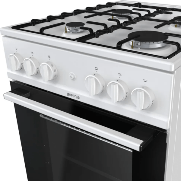 Aragaz Gorenje G5111WH White Tipul plitei: Pe gaz, 70 l, Tipul cuptorului: Pe gaz photo 6