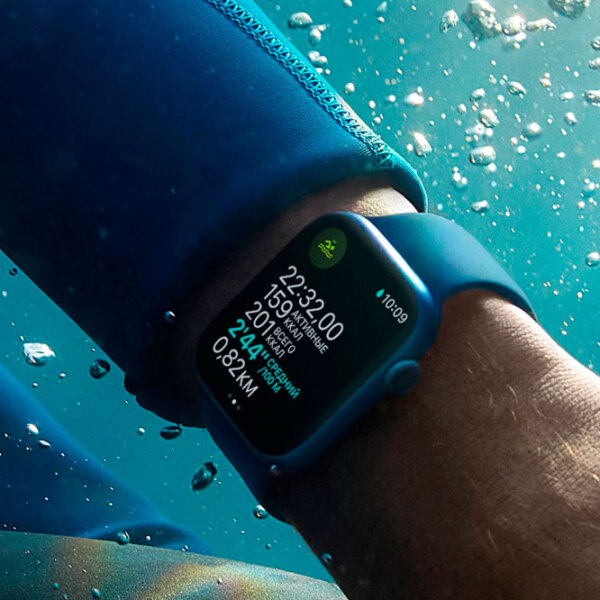 Умные часы Apple Watch Series 7 Синий 1.9" | 41 мм | Алюминий/ Фторэластомер
| MKN13RB/ A photo 5