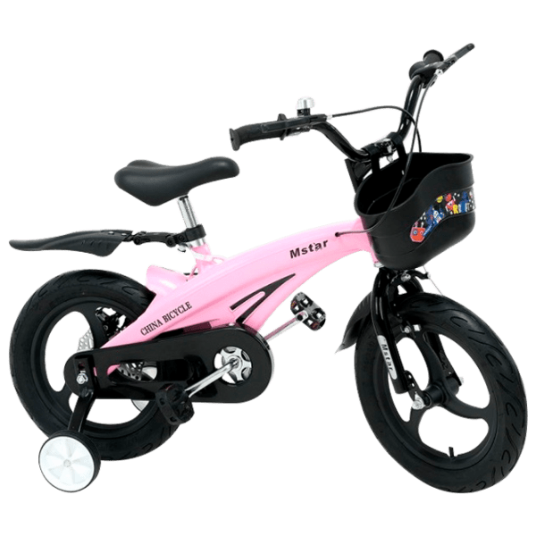 Bicicletă Glamvers Speed 14 14" Pink Black Metal / Pentru copii photo 1