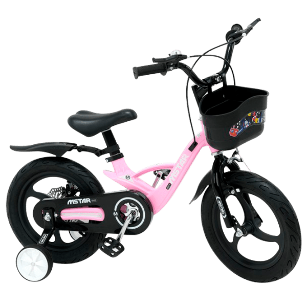 Bicicletă Glamvers Speed 214 12" Pink Black Metal / Pentru copii photo 1