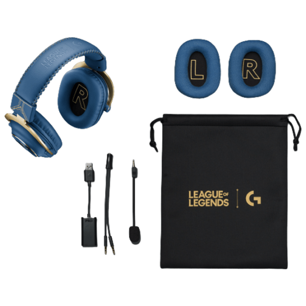 Căști Logitech G Pro X LOL Blue Cu fir/ Gaming/ Over the ear photo 6