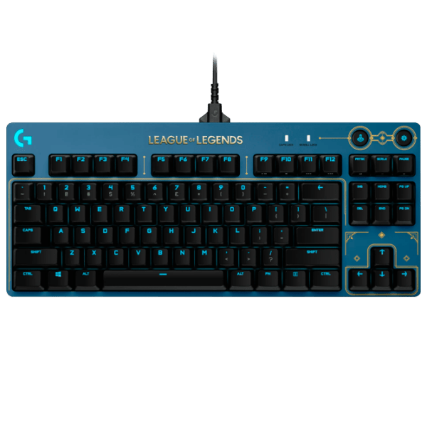 Клавиатура Logitech G Pro LOL Синий Игровой, Проводная photo 1