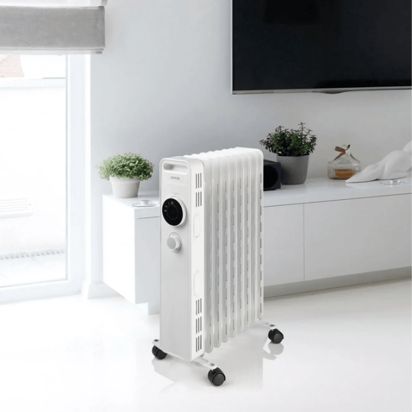 Масляный обогреватель Gorenje OR2000M Белый 15 м&sup2;, 2000 Вт, 9 секций photo 4