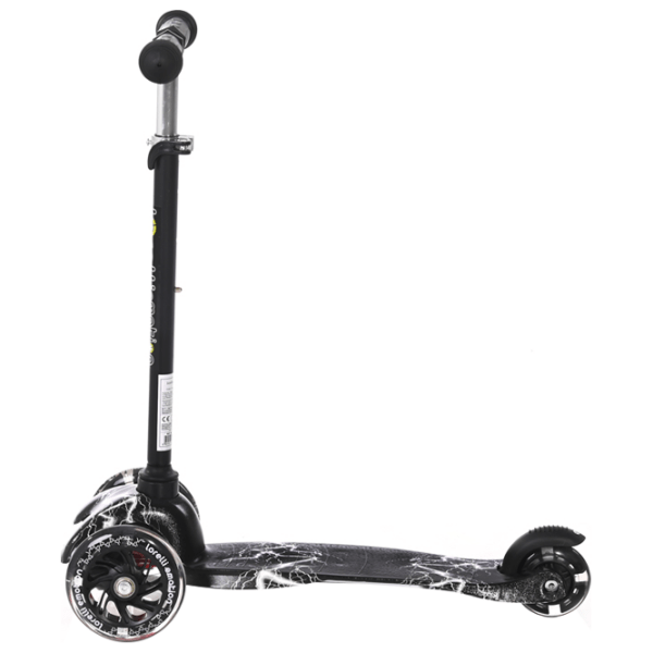 Trotinetă pentru copii cu trei roți Lorelli Mini (10390010015) Black 3 ani, 20 kg, Din plastic cu silicon photo 2