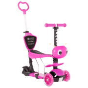 Детский трёхколёсный самокат Lorelli Smart Plus (10390030004) Розовый 3 года, 20 кг, Пластиковые с силиконом