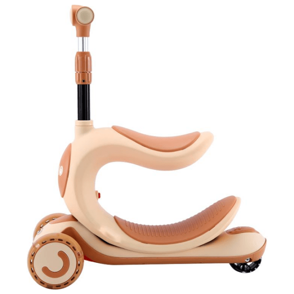 Детский трёхколёсный самокат Lorelli Trio (10390150001) Бежевый 3 года, 50 кг, Пластиковые с силиконом photo 2