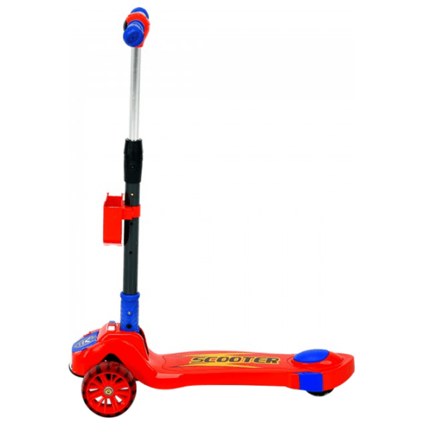Trotinetă pentru copii cu trei roți Glamvers Sheriff (185844) Red 4 ani, 50 kg, Din plastic cu silicon photo 2