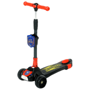 Детский трёхколёсный самокат Glamvers Sheriff (185769) Черный 4 года, 50 кг, Пластиковые с силиконом