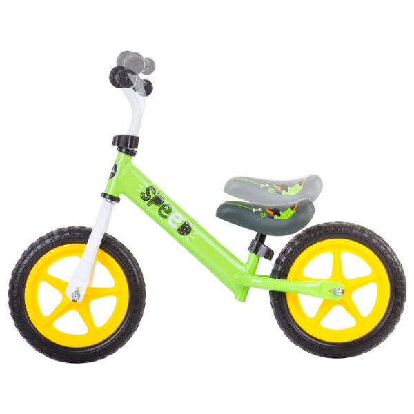 Bicicletă fără pedale Chipolino Speed 12" Green Yellow Metal / Pentru copii photo 2