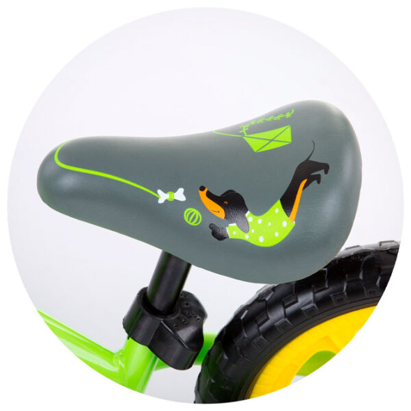 Bicicletă fără pedale Chipolino Speed 12" Green Yellow Metal / Pentru copii photo 5