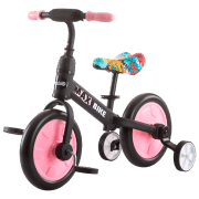 Bicicletă fără pedale Chipolino Max Bike 10" Pink Black Metal / Pentru copii