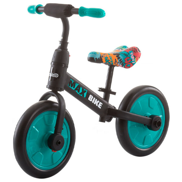 Bicicletă fără pedale Chipolino Max Bike 10" Mint Black Metal / Pentru copii photo 3