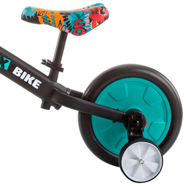 Bicicletă fără pedale Chipolino Max Bike 10" Mint Black Metal / Pentru copii photo 5