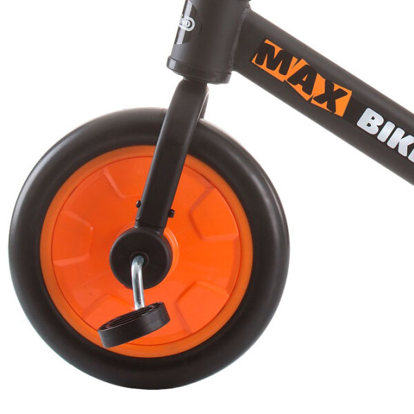 Bicicletă fără pedale Chipolino Max Bike 10" Orange Black Metal / Pentru copii photo 4