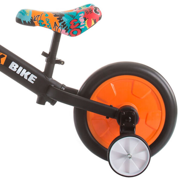 Bicicletă fără pedale Chipolino Max Bike 10" Orange Black Metal / Pentru copii photo 5