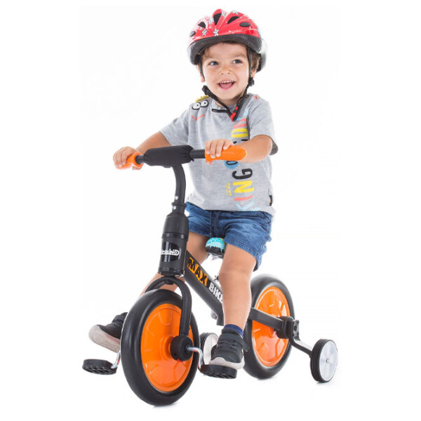 Bicicletă fără pedale Chipolino Max Bike 10" Orange Black Metal / Pentru copii photo 6