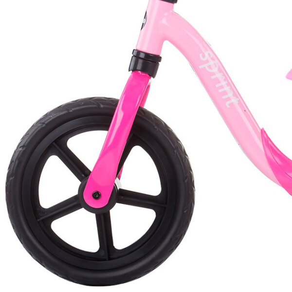 Bicicletă fără pedale Chipolino Sprint 12" Pink Black Metal / Pentru copii photo 3