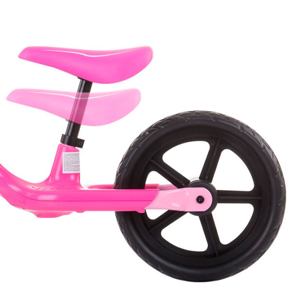 Bicicletă fără pedale Chipolino Sprint 12" Pink Black Metal / Pentru copii photo 4