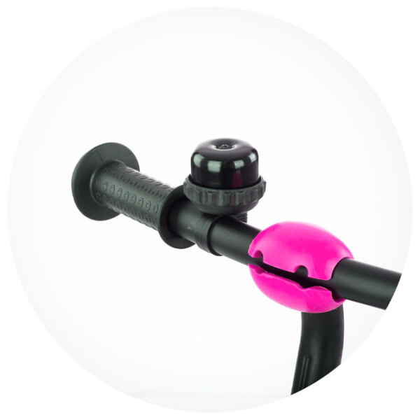 Bicicletă fără pedale Chipolino Sprint 12" Pink Black Metal / Pentru copii photo 5