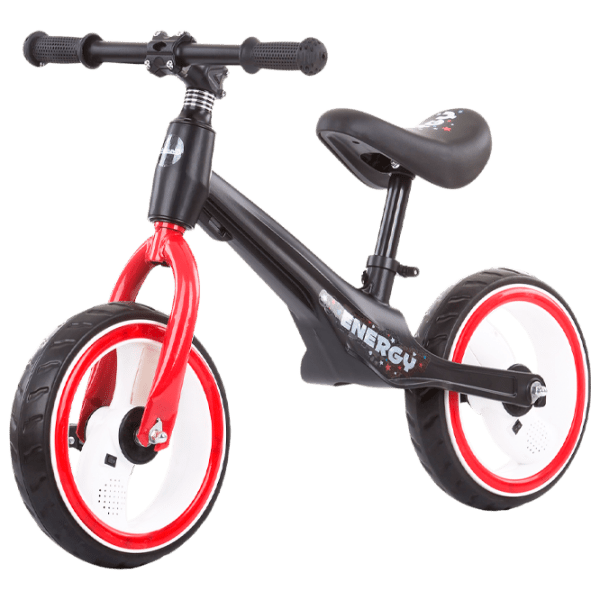 Bicicletă fără pedale Chipolino Energy 12" Red Black Aliaj de magneziu / Pentru copii photo 1