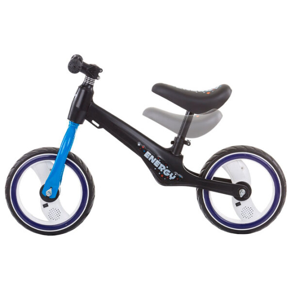 Bicicletă fără pedale Chipolino Energy 12" Blue Black Aliaj de magneziu / Pentru copii photo 3