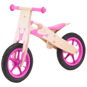 Bicicletă fără pedale Chipolino Balance Pink  Lemn / Pentru copii