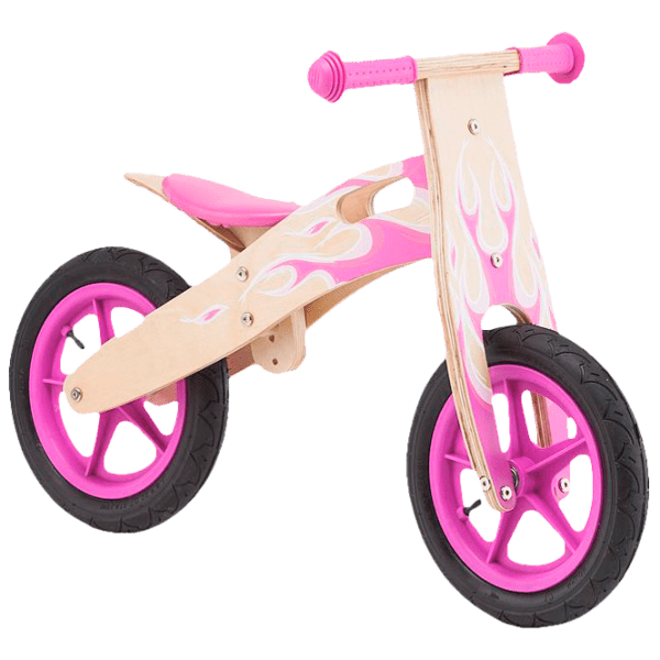Bicicletă fără pedale Chipolino Balance Pink  Lemn / Pentru copii photo 2