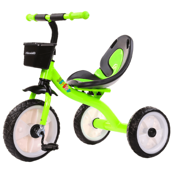 Triciclu Chipolino Strike Lime Metal/ Pentru copii photo 1