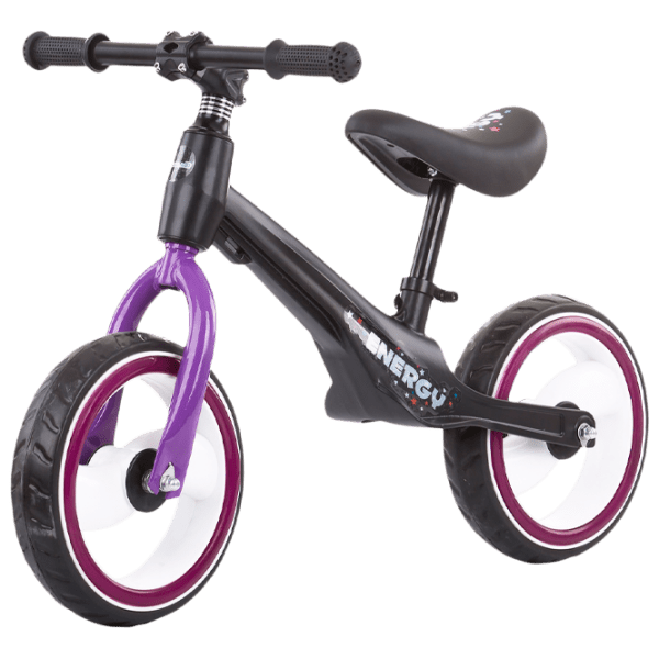 Bicicletă fără pedale Chipolino Energy 12" Purple Black Aliaj de magneziu / Pentru copii photo 1