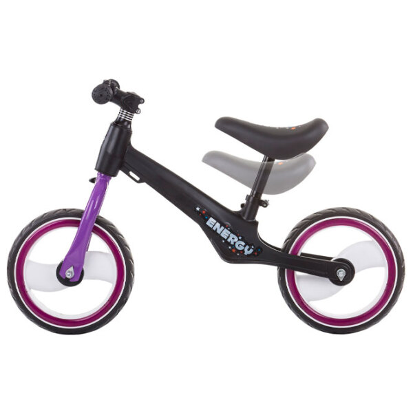 Bicicletă fără pedale Chipolino Energy 12" Purple Black Aliaj de magneziu / Pentru copii photo 3